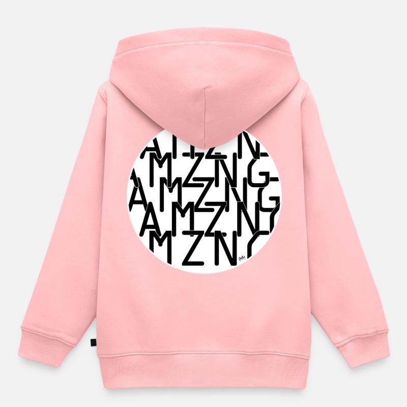 AMAZING - Sweat Premium à capuche enfant bio - rose