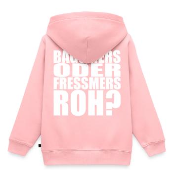 fränkisch franken mittelfranken sprüche - Kinder Premium Organic Hoodie - Rosa - Hinten - AI Model Kid Female (0cm)