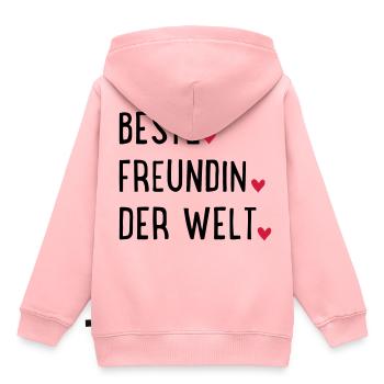 Meilleur ami - Sweat Premium à capuche enfant bio - rose - Dos - AI Model Kid Female (0cm)