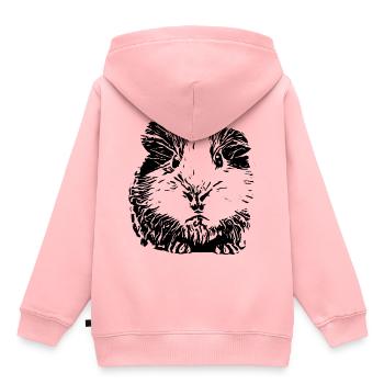 Cochons d'Inde - Sweat Premium à capuche enfant bio - rose - Dos - AI Model Kid Female (0cm)