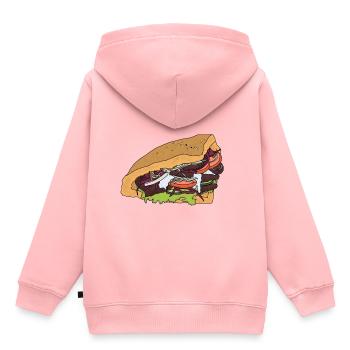 Kebab - Sweat Premium à capuche enfant bio - rose - Dos - AI Model Kid Female (0cm)