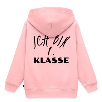 Ich bin 1. Klasse - Kinder Premium Organic Hoodie - Rosa - Hinten - AI Model Kid Female (0cm)
