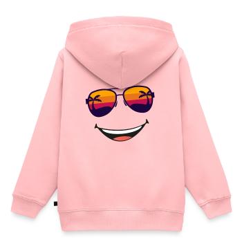 Sunglasses - Kids Premium Organic Hoodie - rose - Back - AI Model Kid Female (0cm)
