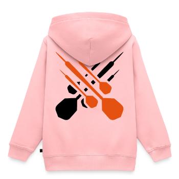 darts dartpfeil - Kinder Premium Organic Hoodie - Rosa - Hinten - AI Model Kid Female (0cm)