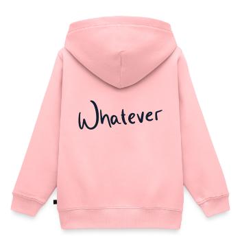 Whatever - Kinder Premium Organic Hoodie - Rosa - Hinten - AI Model Kid Female (0cm)
