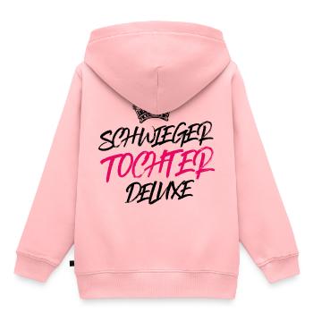 schwiegertochter deluxe krone - Kinder Premium Organic Hoodie - Rosa - Hinten - AI Model Kid Female (0cm)