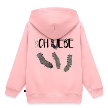 Ich liebe Socken! - Kinder Premium Organic Hoodie - Rosa - Hinten - AI Model Kid Female (0cm)