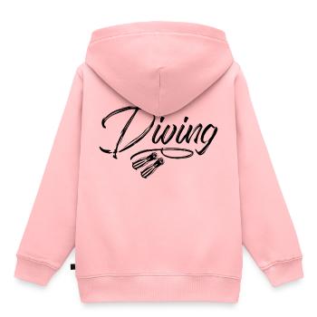diving diving diving fins - Kids Premium Organic Hoodie - rose - Back - AI Model Kid Female (0cm)