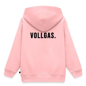 Vollgas - Kinder Premium Organic Hoodie - Rosa - Hinten - AI Model Kid Female (0cm)