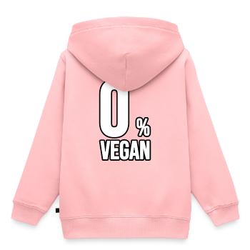 0 % Vegan - Sweat Premium à capuche enfant bio - rose - Dos - AI Model Kid Female (0cm)