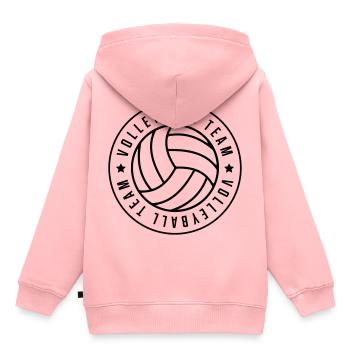volleyball team - Kinder Premium Organic Hoodie - Rosa - Hinten - AI Model Kid Female (0cm)