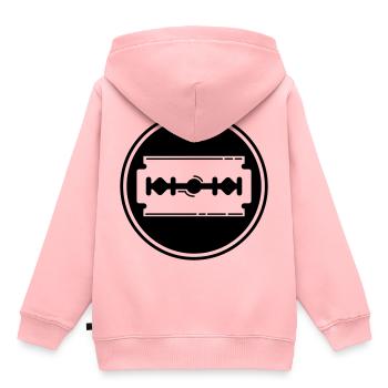 Razor Blade Icon Icon - Kids Premium Organic Hoodie - rose - Back - AI Model Kid Female (0cm)