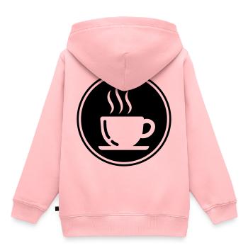 Tazzina - Felpa Premium con cappuccio bambino bio - rosa - Retro - AI Model Kid Female (0cm)