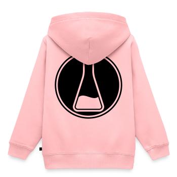 Icône de tube à essai - Sweat Premium à capuche enfant bio - rose - Dos - AI Model Kid Female (0cm)