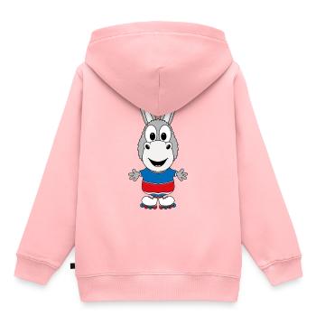 ESEL - INLINE SKATES - SKATER - INLINER - SPORT - Kinder Premium Organic Hoodie - Rosa - Hinten - AI Model Kid Female (0cm)