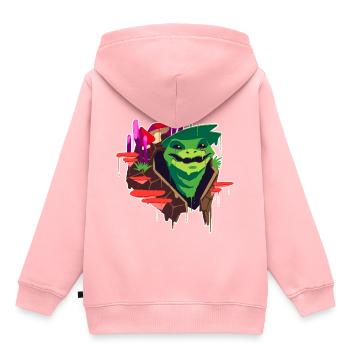 Un beau druide de Spore Circle Design - Sweat Premium à capuche enfant bio - rose - Dos - AI Model Kid Female (0cm)