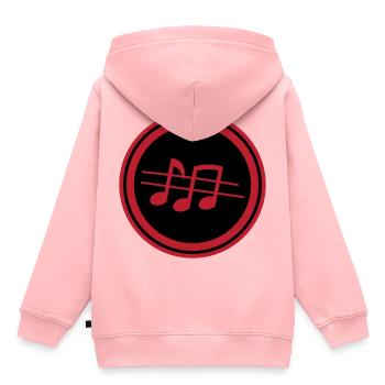 Music sheet music - Kids Premium Organic Hoodie - rose - Back - AI Model Kid Female (0cm)