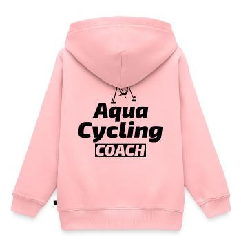 Aqua Cycling Swimming Pool Fitness Training Coach - Kids Premium Organic Hoodie - rose - Back - AI Model Kid Female (0cm)