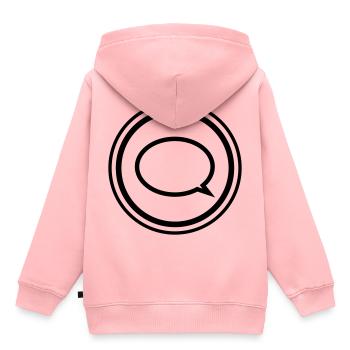 Ballon - Sweat Premium à capuche enfant bio - rose - Dos - AI Model Kid Female (0cm)