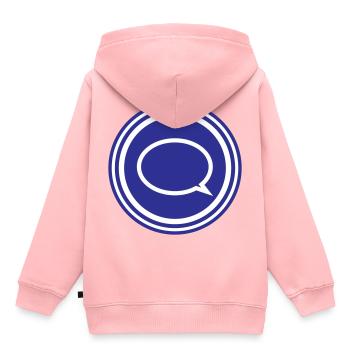 Ballon - Sweat Premium à capuche enfant bio - rose - Dos - AI Model Kid Female (0cm)