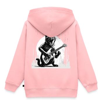 E-Gitarre - Kinder Premium Organic Hoodie - Rosa - Hinten - AI Model Kid Female (0cm)