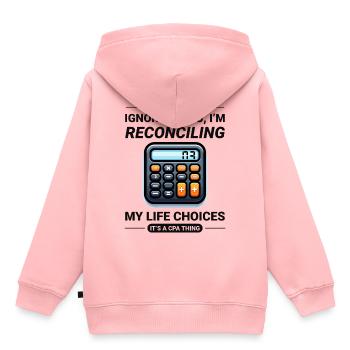 Buchhalter Buchhaltung Buchhaltung Finanzen Lustig - Kinder Premium Organic Hoodie - Rosa - Hinten - AI Model Kid Female (0cm)