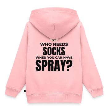 Pieds nus Ski nautique Sports extrêmes Pieds nus - Sweat Premium à capuche enfant bio - rose - Dos - AI Model Kid Female (0cm)