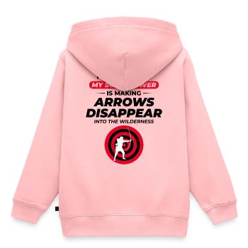 Archery Targets Archer Bullseye Shooting Sport - Kids Premium Organic Hoodie - rose - Back - AI Model Kid Female (0cm)