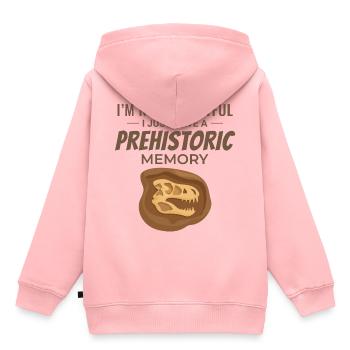 Fossilienjagd Paläontologie Sammler Geologie - Kinder Premium Organic Hoodie - Rosa - Hinten - AI Model Kid Female (0cm)