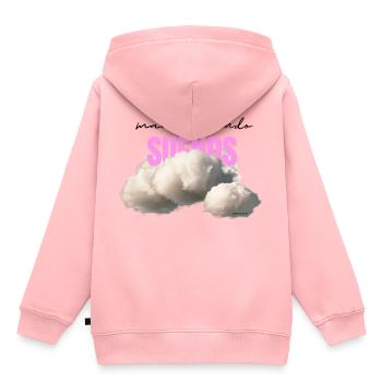 MANIFESTER DES RÊVES - Sweat Premium à capuche enfant bio - rose - Dos - AI Model Kid Female (0cm)