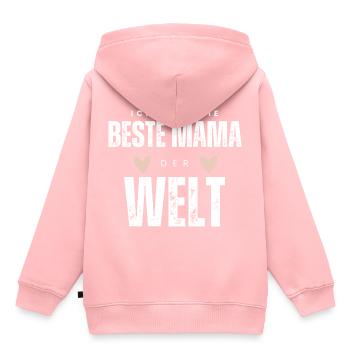 BESTE MAMA - Baby Geschenkidee Muttertag - Kinder Premium Organic Hoodie - Rosa - Hinten - AI Model Kid Female (0cm)