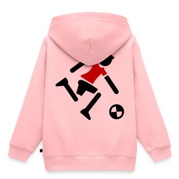 Soccer Player Soccer Player - Kids Premium Organic Hoodie - rose - Back - AI Model Kid Female (0cm)