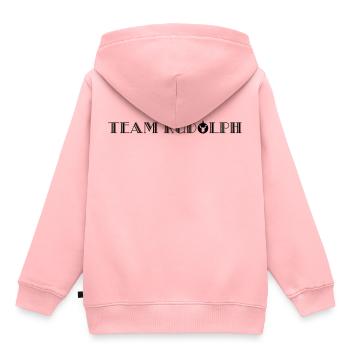Team Rudolph - Sweat Premium à capuche enfant bio - rose - Dos - AI Model Kid Female (0cm)