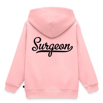 Chirurgien - Sweat Premium à capuche enfant bio - rose - Dos - AI Model Kid Female (0cm)