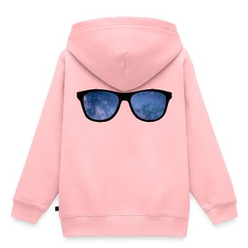 Lunettes de soleil Vacances Heure d’été - Sweat Premium à capuche enfant bio - rose - Dos - AI Model Kid Female (0cm)