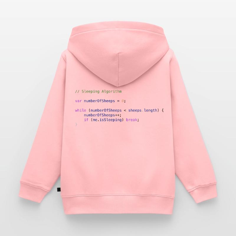 Programmierer Code Schäfchen zählen Logik Kinder Premium Organic Hoodie