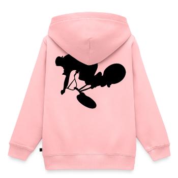 BMX Bmxer - Sweat Premium à capuche enfant bio - rose - Dos - AI Model Kid Female (0cm)