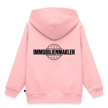 Immobilienmakler Beruf - Kinder Premium Organic Hoodie - Rosa - Hinten - AI Model Kid Female (0cm)