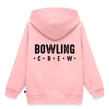 Équipe de bowling - Sweat Premium à capuche enfant bio - rose - Dos - AI Model Kid Female (0cm)