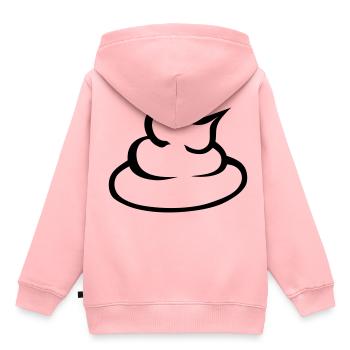 Scheißspur 15 - Kinder Premium Organic Hoodie - Rosa - Hinten - AI Model Kid Female (0cm)