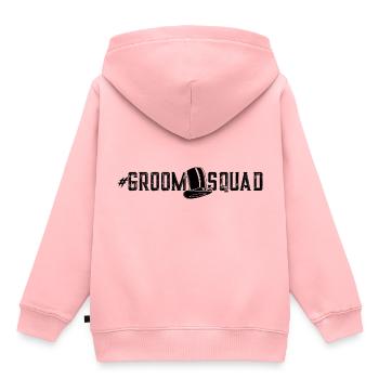 Groom Squad Bachelor - Sweat Premium à capuche enfant bio - rose - Dos - AI Model Kid Female (0cm)