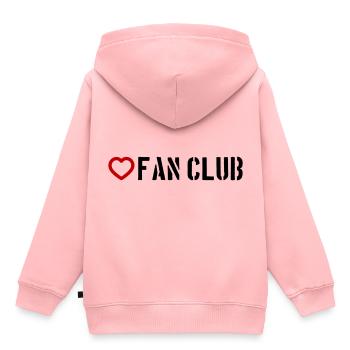 Coeur du Fan Club - Sweat Premium à capuche enfant bio - rose - Dos - AI Model Kid Female (0cm)