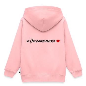 Cœur sincère - Sweat Premium à capuche enfant bio - rose - Dos - AI Model Kid Female (0cm)