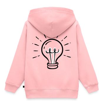 Je suis une nouvelle idée! - Sweat Premium à capuche enfant bio - rose - Dos - AI Model Kid Female (0cm)