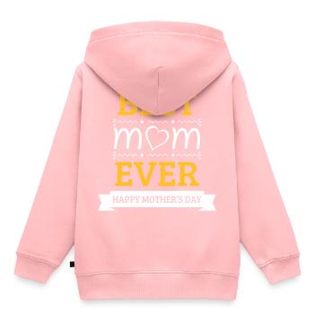 Best Mom Ever - Kinder Premium Organic Hoodie - Rosa - Hinten - AI Model Kid Female (0cm)