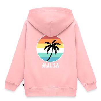 Malte - Sweat Premium à capuche enfant bio - rose - Dos - AI Model Kid Female (0cm)
