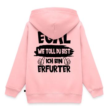 ERFURT EGAL WIE TOLL DU BIST ICH BIN ERFURTER - Kinder Premium Organic Hoodie - Rosa - Hinten - AI Model Kid Female (0cm)