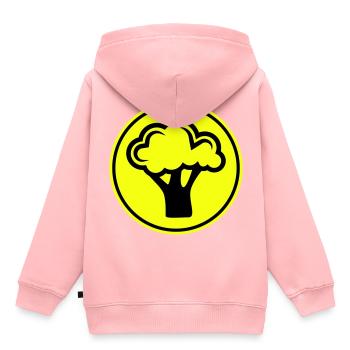 Broccoli Vegetables - Kids Premium Organic Hoodie - rose - Back - AI Model Kid Female (0cm)