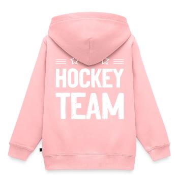 Hockey Team - Kids Premium Organic Hoodie - rose - Back - AI Model Kid Female (0cm)