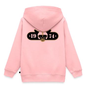 BDMCC 1974 Long Dog - Sweat Premium à capuche enfant bio - rose - Dos - AI Model Kid Female (0cm)